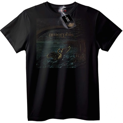 NOONEBRAND Тениска Amorphis Лебед - 7XL, Black