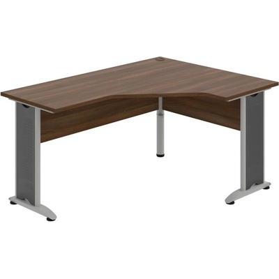 OFFICE PRO s.r.o. HOBIS kancelársky stôl pracovný tvarový, ergo ľavý CEV 60 L, orech