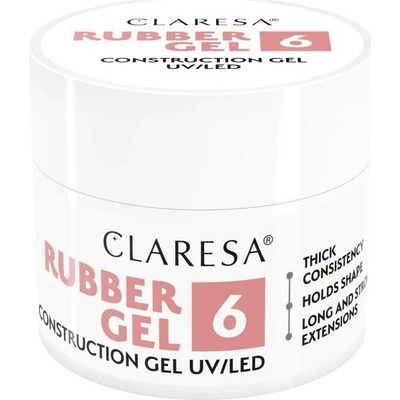 Claresa stavebný gél Rubber 6 45g