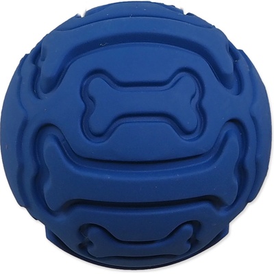 Dog Fantasy Míček gumový pískací vzor kost 7,5 cm