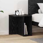 vidaXL Крайна масичка Черния дъб 37 x 32 x 40 см Инженерна дървесина (891082)