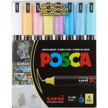 Posca Univerzální sada akrylátových popisovačů 0,7 - 1 mm Pastelové barvy 8 kusů PC-1MR