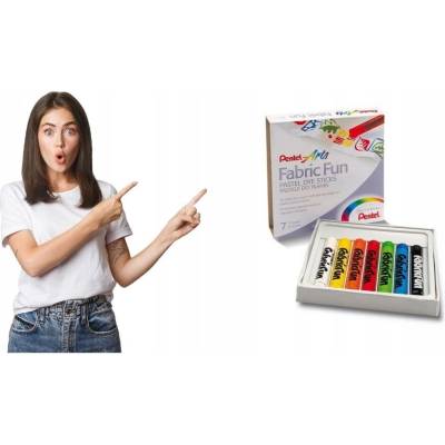 Pentel Artist Voskovky na textil sada 7 ks