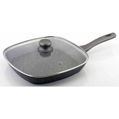 CS KOCHSYSTEME Pánev grilovací s poklicí a mramorovým povrchem 28 cm EMDEN CS-060688