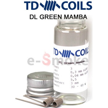 TD COILS DL Green Mamba Ni80 špirálky 0,4 ohm 4 ks