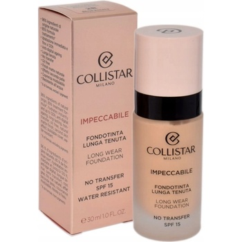 Collistar Impeccabile Long Wear Foundation dlouhotrvající make-up SPF15 2R Rosy Beige 30 ml