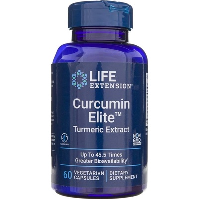 Life Extension Curcumin Elite Turmeric Extract 60 vegetariánska kapsula, 500 mg