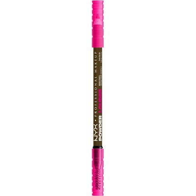 NYX Professional Makeup Powder Louder Brow Pencil dlouhotrvající pudrová tužka na obočí 08 Deep Brown 1,15 g – Zboží Dáma