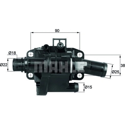 MAHLE ORIGINAL Termostat, chladivo TH4183