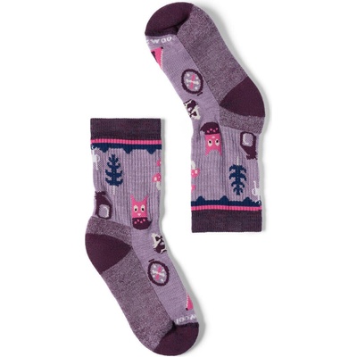 Smartwool Kids' Hike Light Cushion Critter Cache C Purple Dawn