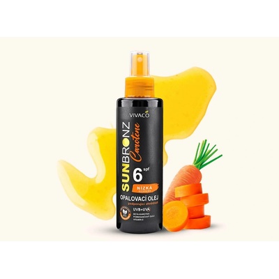 Opalovací olej SUN BRONZ SPF 6 - Carotene