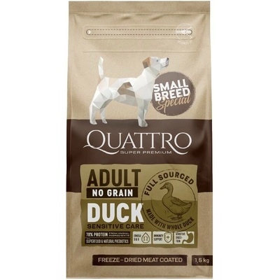 Quattro Adult SB bez obilovin s Kachnou 0,15 kg