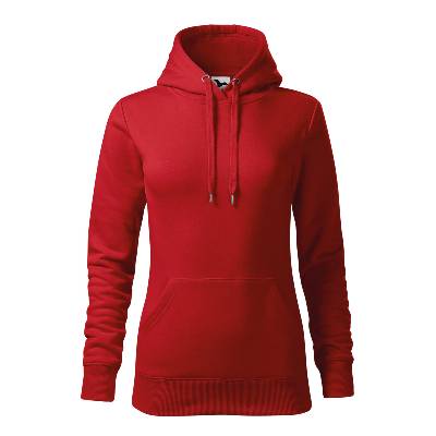 Malfini cape 414 / Дамско кенгуру с качулка - червено s (4140713)