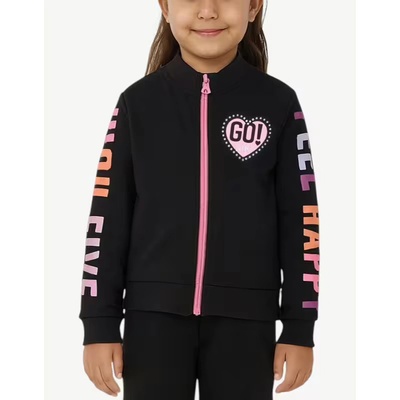 Chicco Girls Full-Zip Track Top Black/Pink