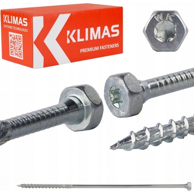 Skrutky do dreva Klimas Wkręt-Met 8 x 280 mm 50 ks