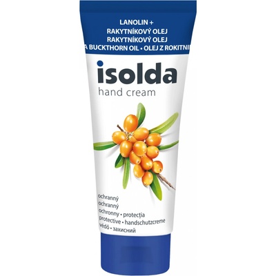 Isolda ochranný krém na ruky s lanolínom a rakytníkovým olejom 100 ml