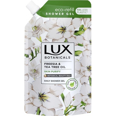 Lux Freesia & Tea Tree Oil jemný sprchový gel náhradná náplň 500 ml