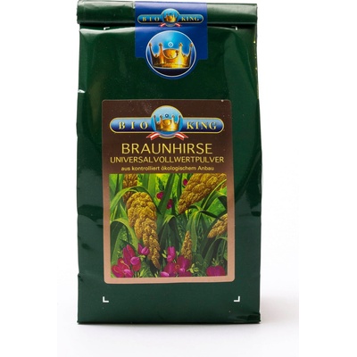 BioKing Био прах с пълнозърнесто кафяво просо - 500 г опаковка