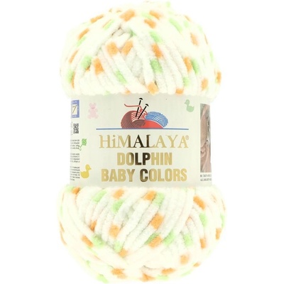 Himalaya Dolphin Baby Colors 80401 biela so zeleným a oranžovým