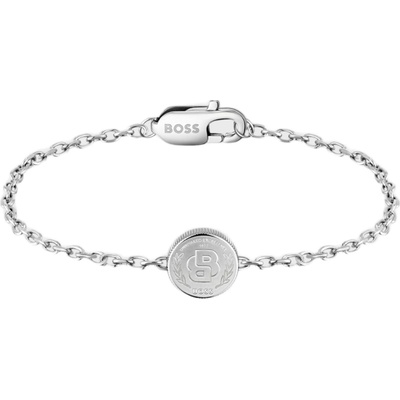 Hugo Boss Nadčasový ocelový náramek Double B 1580763M