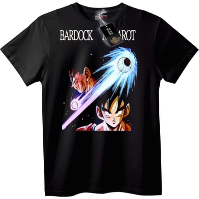 NOONEBRAND Тениска Bardock & Kakarot аниме - 3XL, Black