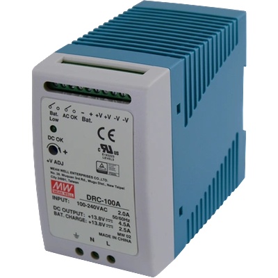 MEAN WELL DRC-100A Захранване 13.8V 4.5A+2.5A с UPS и Мониторинг за DIN (DRC-100A)