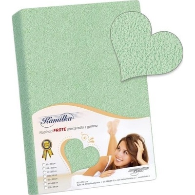Bellatex prostěradlo froté světle zelené 160x200