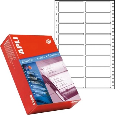 Etikety tabelačné 89x36,1mm APLI 2 radové