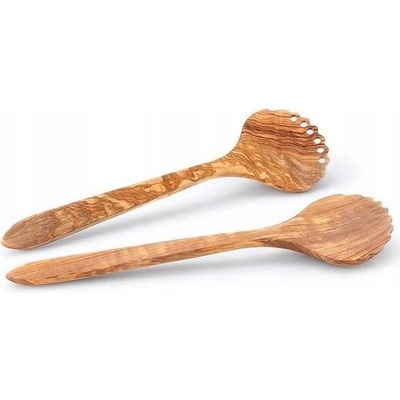 Salátový příbor Olivové dřevo 31,5 cm - Continenta