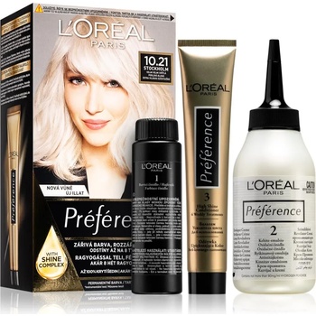 Image 1 of L'Oréal Préférence боя за коса цвят 10.21 Super Light Pearl Blonde