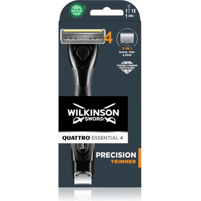 Wilkinson Sword Quattro Essential 4 Titanium Precision самобръсначка Резервни остриета 1 бр