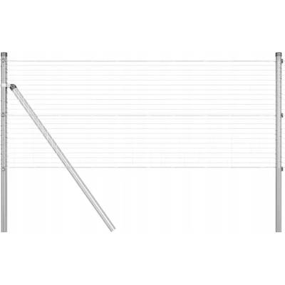 Oplocení ze svařovaných drátů s 13 sloupky 0.5 x 50 m Ocel