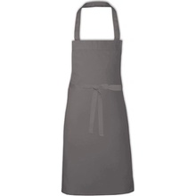 Link Kitchen Wear Klasická grilovacia zástera X1008 Dark Grey Pantone 431 80 x 70 cm