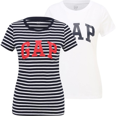 Gap Petite Тениска 'FRANCHISE' синьо, бяло, размер S