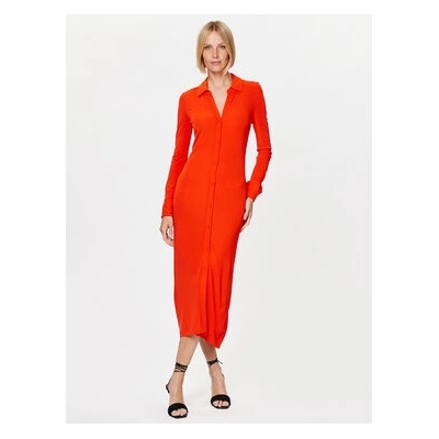 Calvin Klein Рокля тип риза K20K205760 Оранжев Regular Fit (K20K205760)