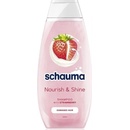 Schauma Nourish & Shine šampón pre poškodené vlasy s vôňou jahôd 400 ml