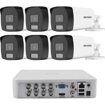 HIKVISION Комплект ZK6340E с 6 Камери 2MP Dual-Light Аудио и 1TB Диск (ZK6340E)