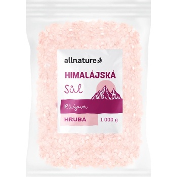 Allnature himalájská sůl růžová hrubá 1 kg