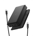 Spigen Външна батерия с 2xUSB-C и 1xUSB-A изходи и технология за бързо зареждане - Spigen EA3030 Essential Power Bank 30W 30000 mAh (черен) (ABA09435)