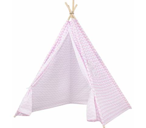 SPRINGOS Solo TIP19 Zigzag tipi stan růžový