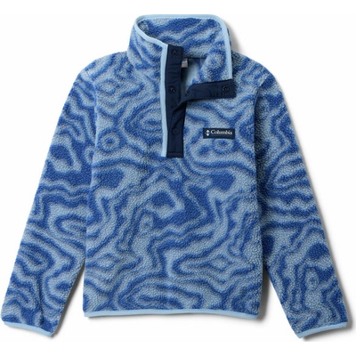Columbia Helvetia II Printed Half Snap Fleece Mountain Blue