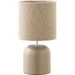 House Nordic Бежова метална настолна лампа с текстилен абажур (височина 24 cm) Morley - House Nordic (6450008)