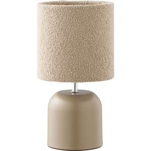 House Nordic Бежова метална настолна лампа с текстилен абажур (височина 24 cm) Morley - House Nordic (6450008)