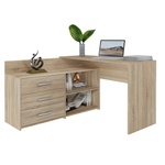 Topeshop Topeshop DANY SONOMA KPL Бюро за компютър Цвят дъб (10152354)