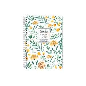 Drasca Скечбук Flowers 120г А5 60л Dahlia бял фон