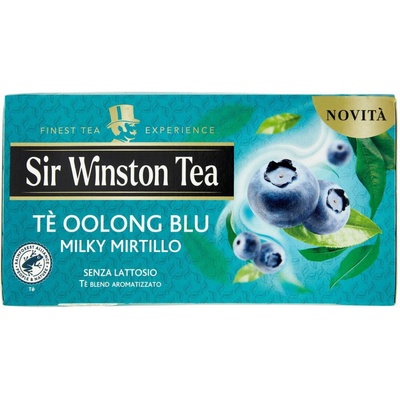 Sir Winston Tea čaj Oolong a zelený čaj s príchuťou čučoriedky a smotany 20 ks