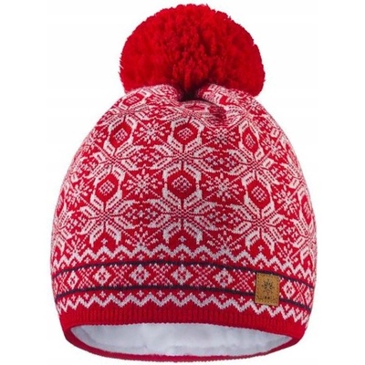 Fashionweek dámská zimní čepice s bambulí flísová podšívka Woolk North NR Model 1