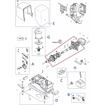 PRRB02A kit převodovky RB600