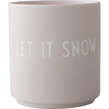 Design Letters Чаша халба Favourite Xmas Let It Snow светлобежова (10101002PBLETITSNO)