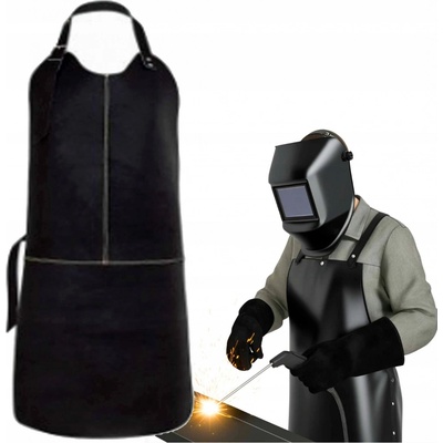 Procera Kožená prošívaná zástěra černá – Zboží Dáma